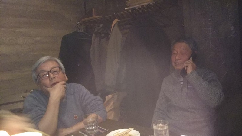 H氏少しお疲れ。A氏広島の友にTEL